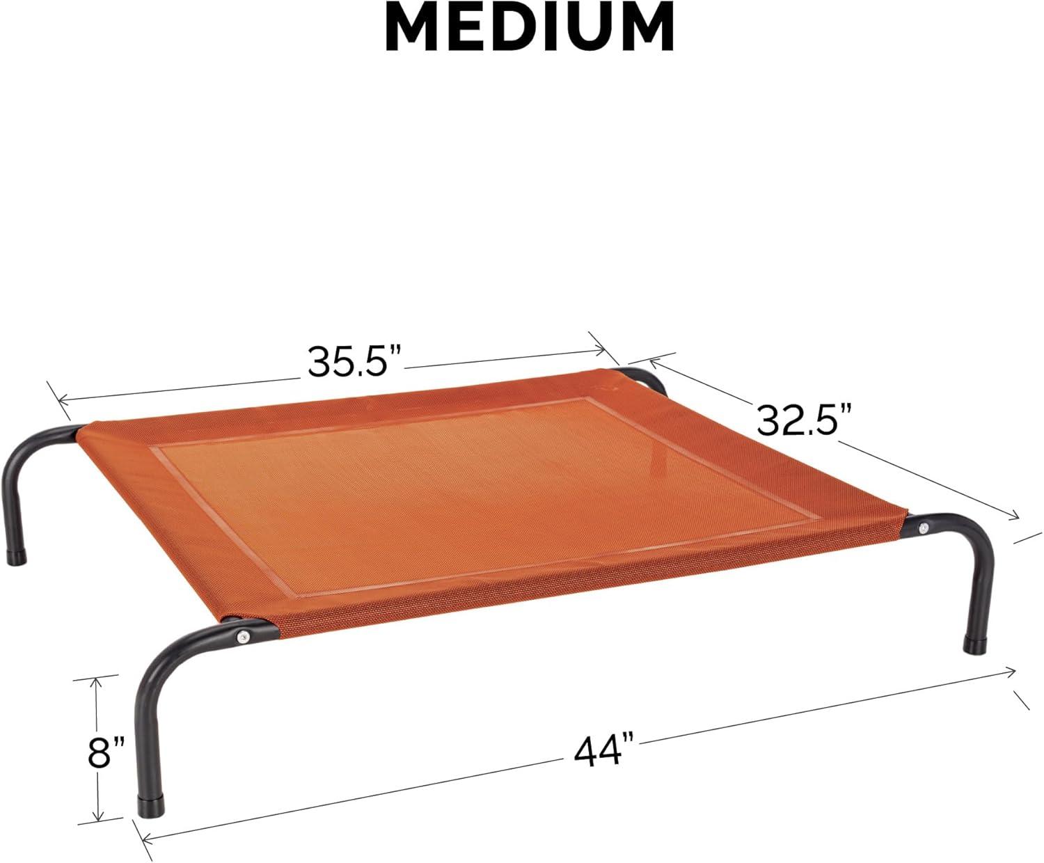 imageFurHaven Elevated Pet Cots Cooling ampamp Breathable Nylon Mesh Hammock for Small Dogs ampamp CatsEasytoAssembleDurable and ReinforcedPerfect for Rest ampamp Relaxation Outdoors Graphite Gray SmallTerracotta Red
