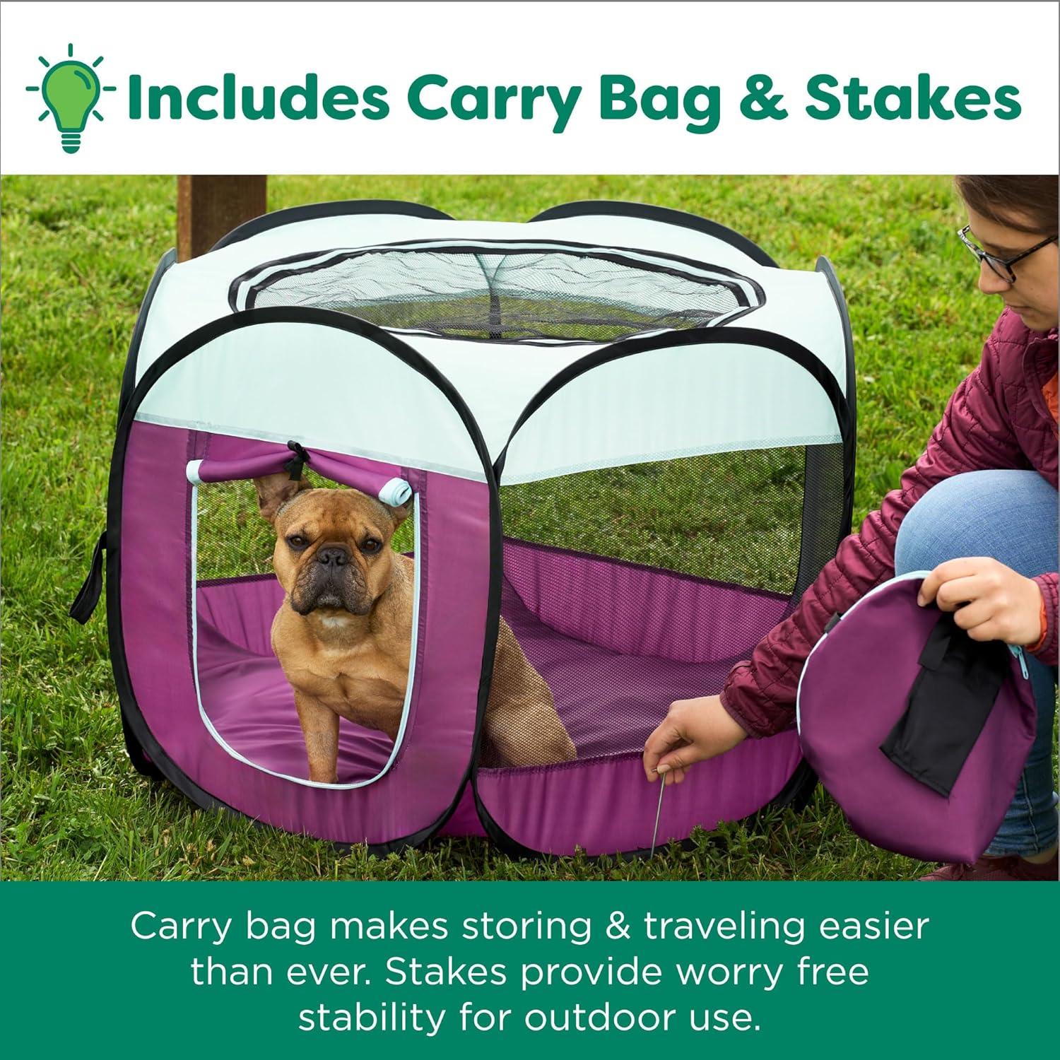 imageFurHaven Portable Pet Playpen for Dogs ampamp Cats Extra Large Indoor Kitten Playpen with Mesh Sides Foldable Dog Playpen for Small Dogs Pop Up Travel Dog Pen XLarge Sailor BlueNavy