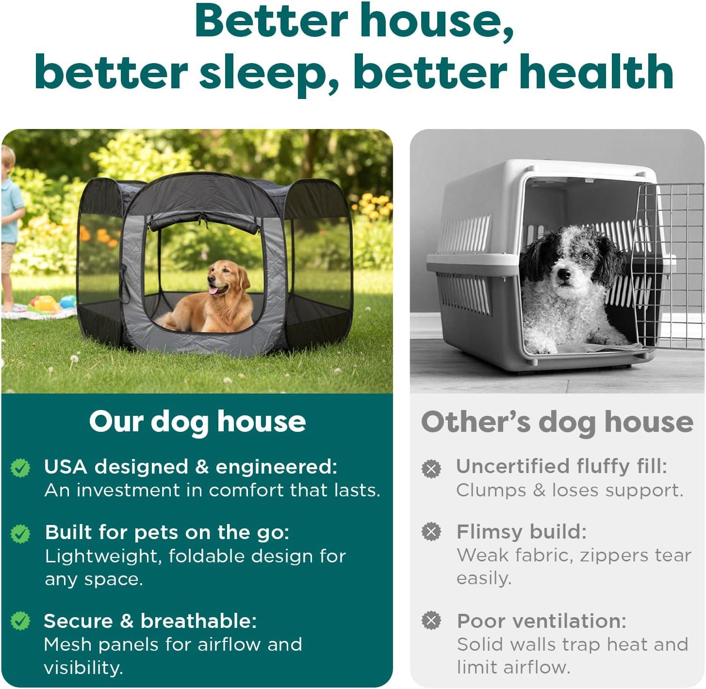 imageFurHaven Portable Pet Playpen for Dogs ampamp Cats Extra Large Indoor Kitten Playpen with Mesh Sides Foldable Dog Playpen for Small Dogs Pop Up Travel Dog Pen XLarge Sailor BlueGreen Pink