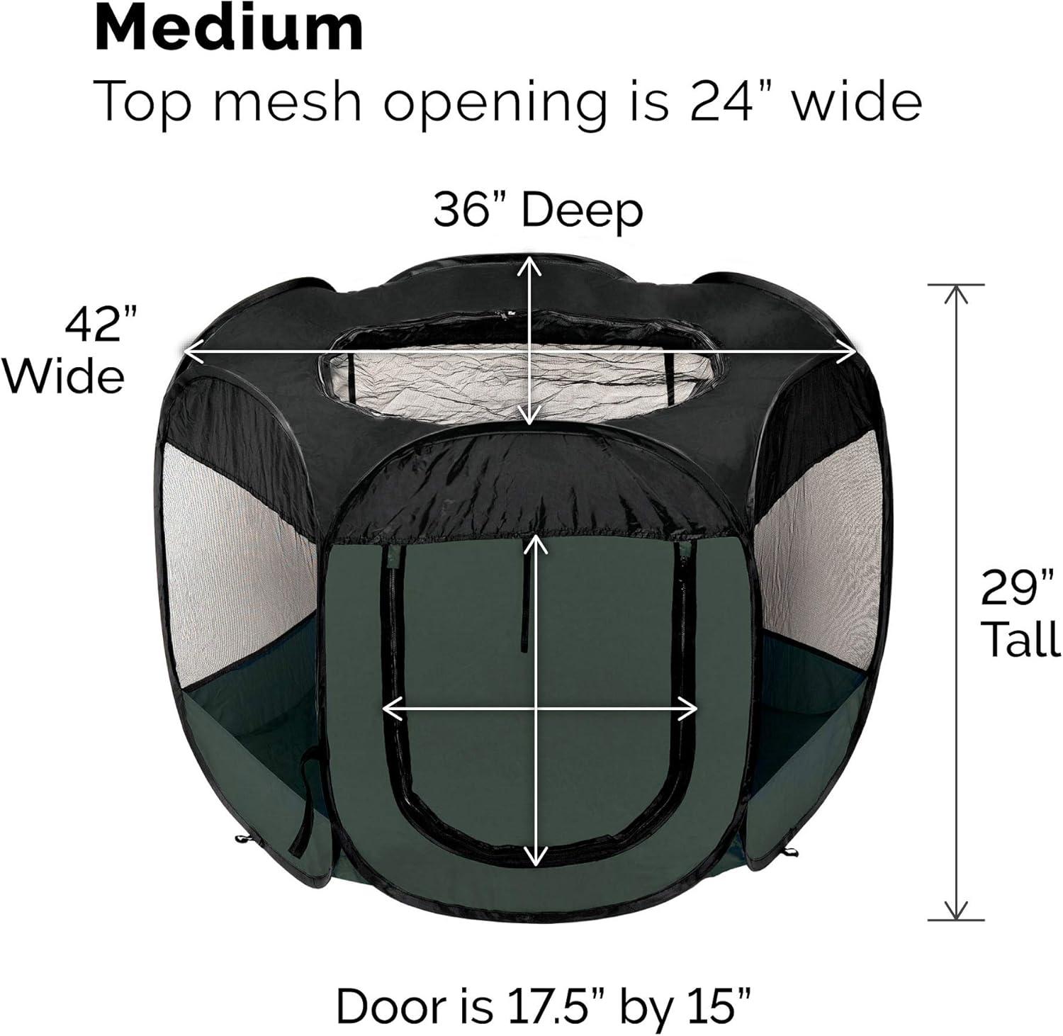 imageFurHaven Portable Pet Playpen for Dogs ampamp Cats Extra Large Indoor Kitten Playpen with Mesh Sides Foldable Dog Playpen for Small Dogs Pop Up Travel Dog Pen XLarge Sailor BlueHunter Green