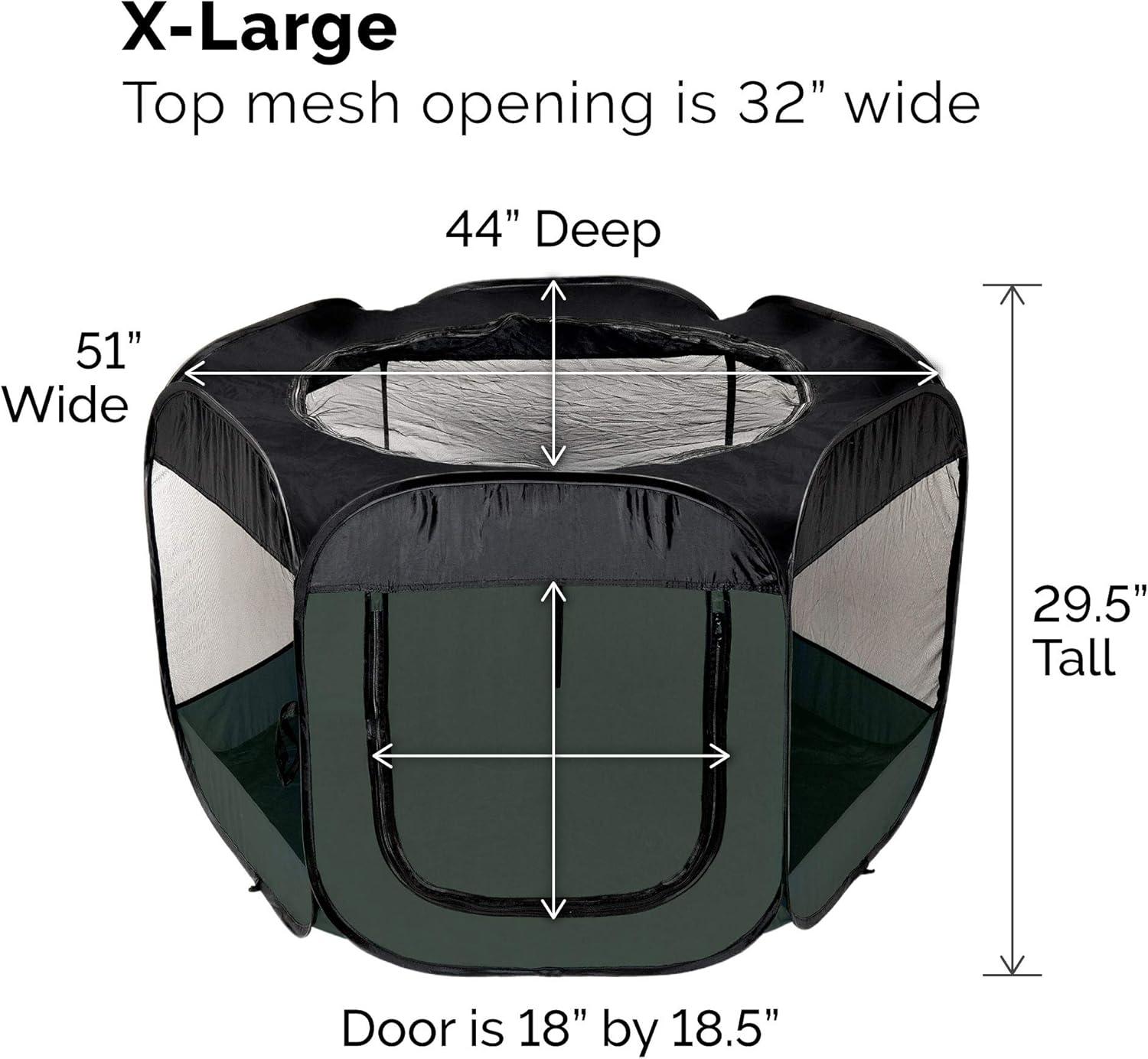 imageFurHaven Portable Pet Playpen for Dogs ampamp Cats Extra Large Indoor Kitten Playpen with Mesh Sides Foldable Dog Playpen for Small Dogs Pop Up Travel Dog Pen XLarge Sailor BlueHunter Green