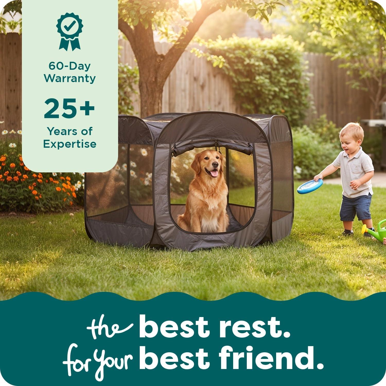 imageFurHaven Portable Pet Playpen for Dogs ampamp Cats Extra Large Indoor Kitten Playpen with Mesh Sides Foldable Dog Playpen for Small Dogs Pop Up Travel Dog Pen XLarge Sailor BlueGray