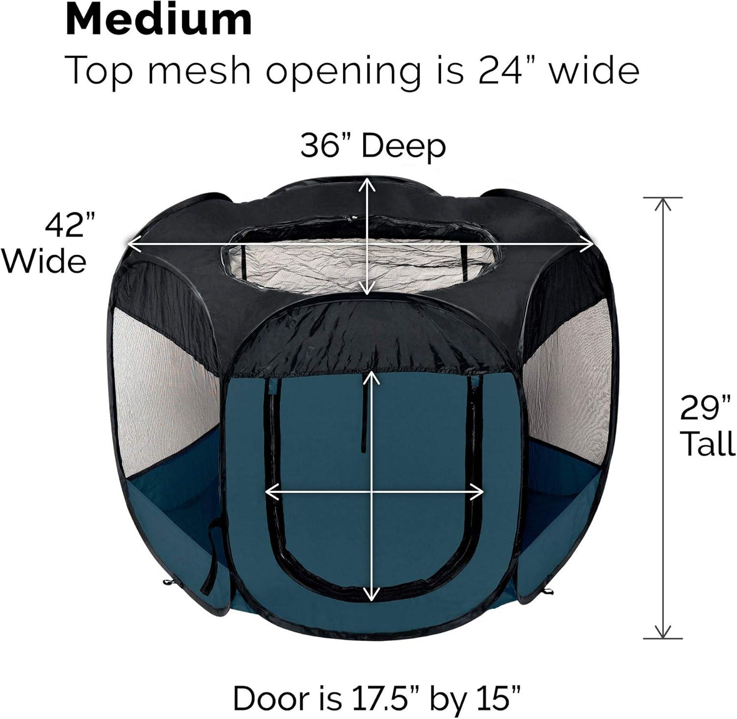 imageFurHaven Portable Pet Playpen for Dogs ampamp Cats Extra Large Indoor Kitten Playpen with Mesh Sides Foldable Dog Playpen for Small Dogs Pop Up Travel Dog Pen XLarge Sailor BlueSailor Blue
