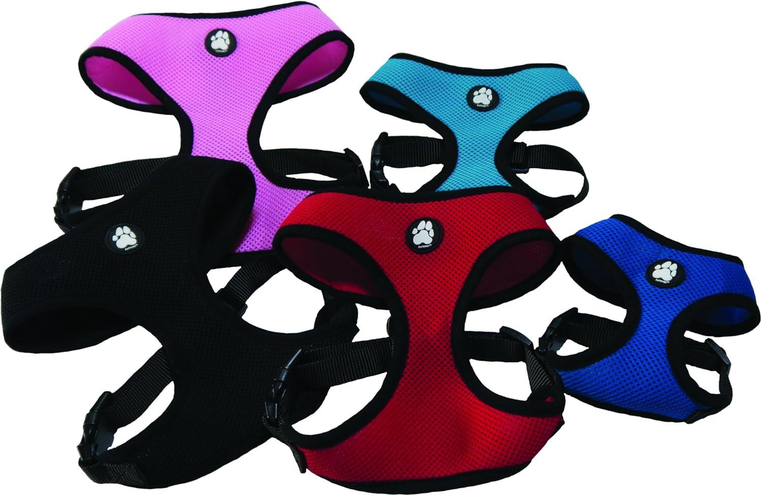 imageFurhaven Adjustable Padded Mesh Dog Harness Red Medium