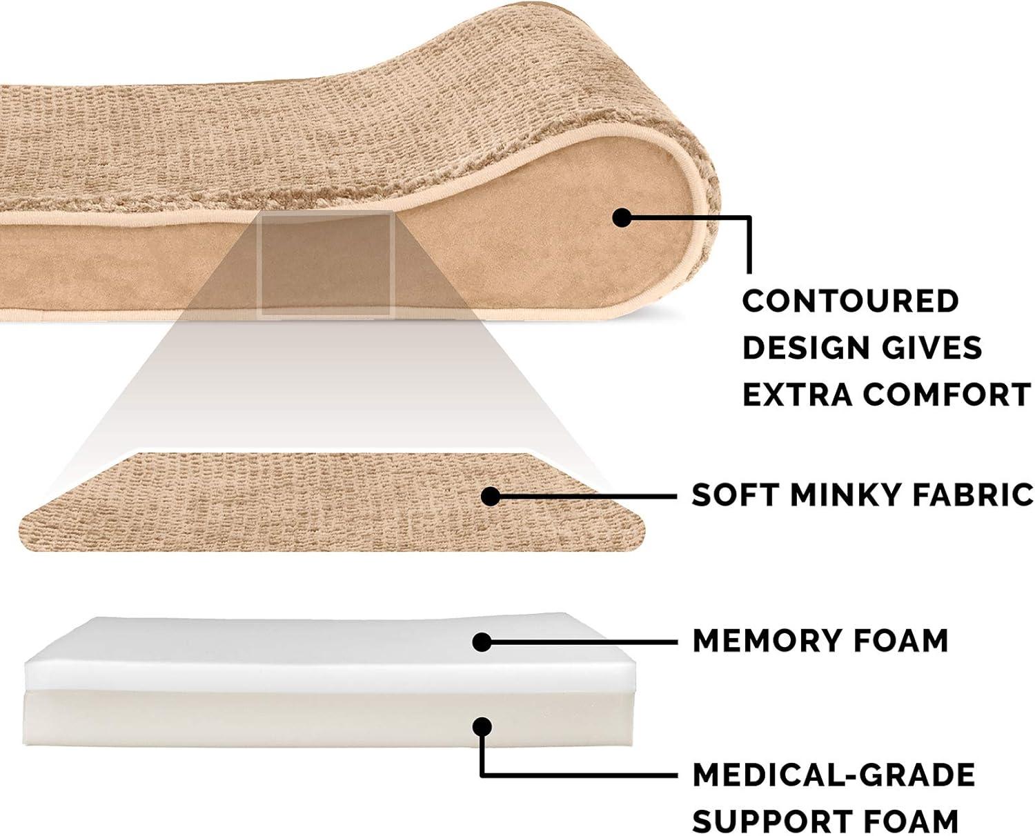 imageFurhaven Cooling Gel Dog Bed for Large Dogs w Removable Washable Cover For Dogs Up to 75 lbs Ultra Plush Faux Fur ampamp Suede Luxe Lounger Contour Mattress Chocolate JumboXLCamel