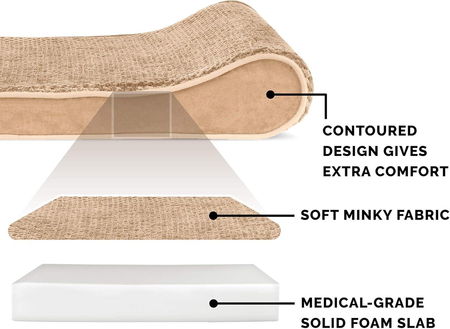 imageFurhaven Cooling Gel Dog Bed for Large Dogs w Removable Washable Cover For Dogs Up to 75 lbs Ultra Plush Faux Fur ampamp Suede Luxe Lounger Contour Mattress Chocolate JumboXLCamel