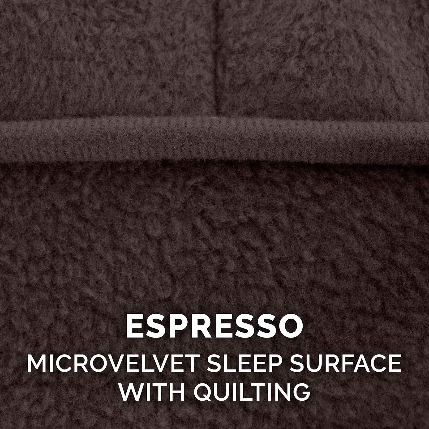 imageFurhaven Cooling Gel Dog Bed for Large Dogs w Removable Washable Cover For Dogs Up to 75 lbs Ultra Plush Faux Fur ampamp Suede Luxe Lounger Contour Mattress Chocolate JumboXLEspresso