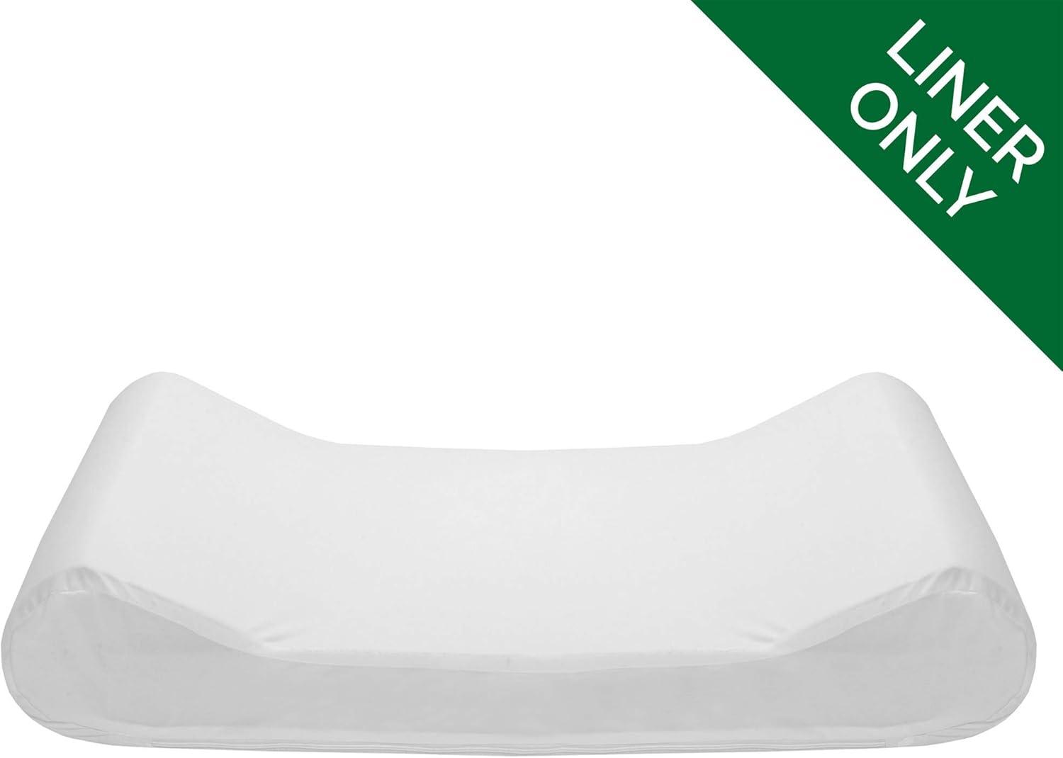 imageFurhaven Dog Bed Liner WaterResistant Contour Luxe Lounger Foam Mattress Protector Cover White Jumbo XLargeWhite