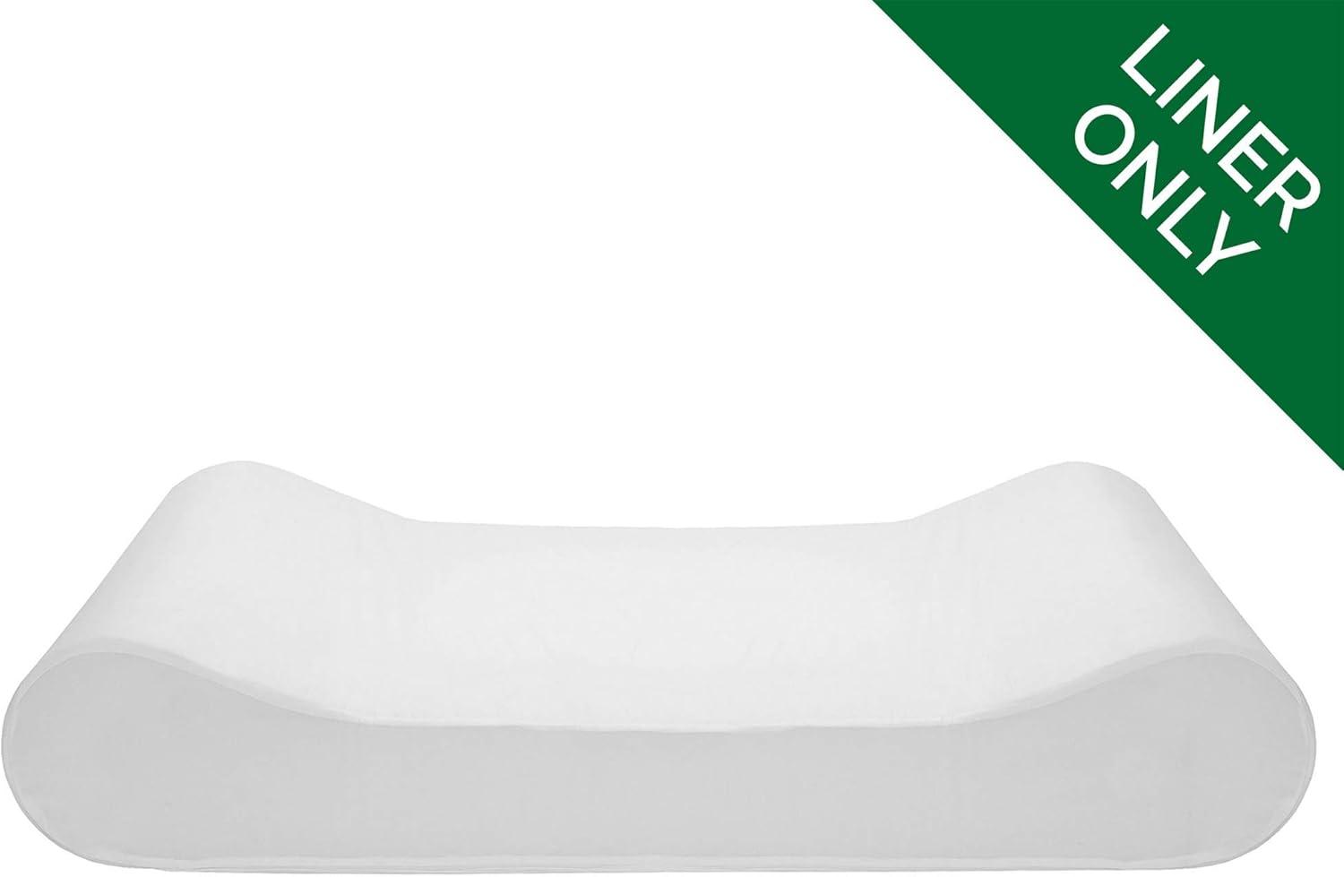 imageFurhaven Dog Bed Liner WaterResistant Contour Luxe Lounger Foam Mattress Protector Cover White Jumbo XLargeWhite