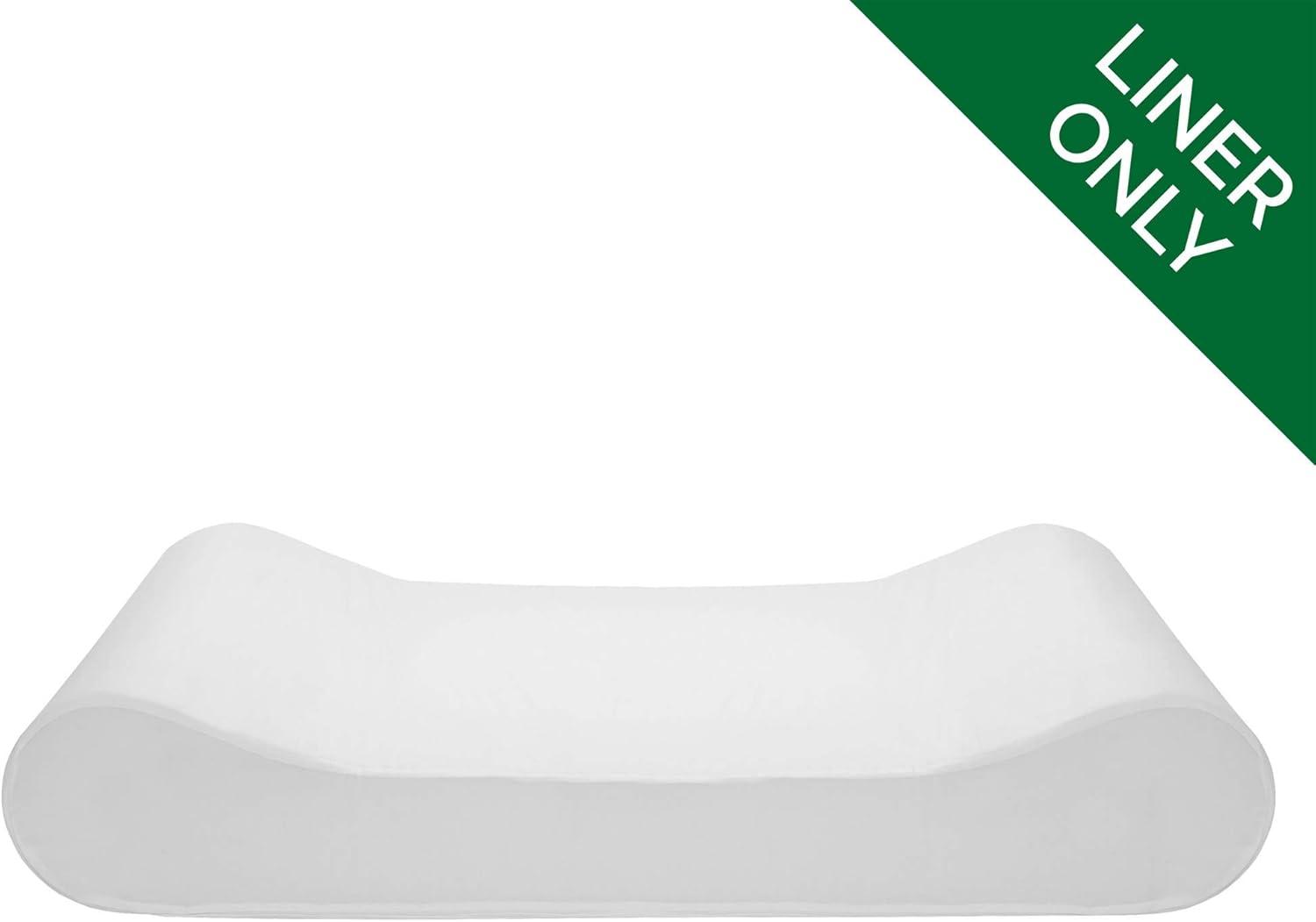 imageFurhaven Dog Bed Liner WaterResistant Contour Luxe Lounger Foam Mattress Protector Cover White Jumbo XLargeWhite