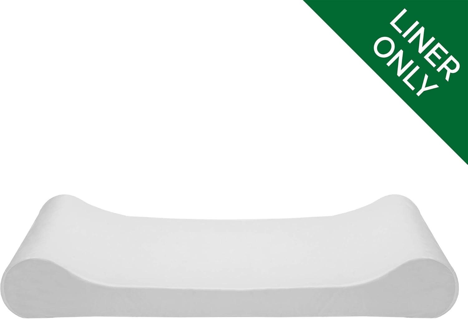 imageFurhaven Dog Bed Liner WaterResistant Contour Luxe Lounger Foam Mattress Protector Cover White Jumbo XLargeWhite