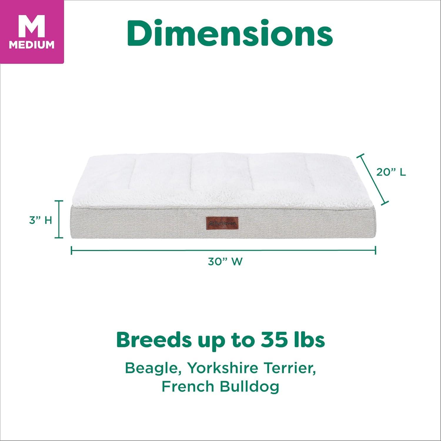 imageFurhaven Orthopedic Dog Bed for Large Dogs w Removable Washable Cover For Dogs Up to 95 lbs Ultra Plush Faux Fur ampamp Suede Mattress Gray JumboXLLight Gray