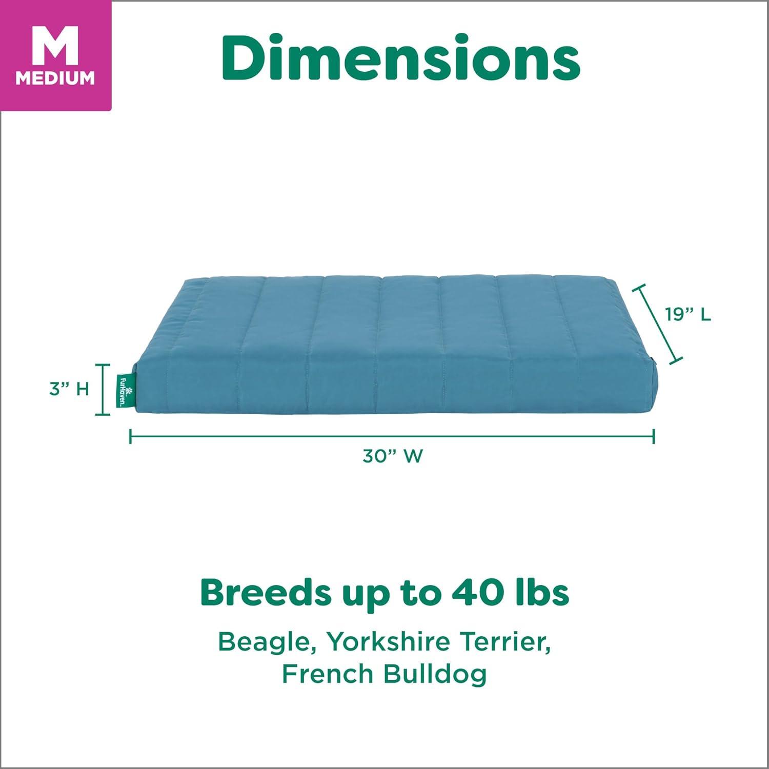 imageFurhaven Orthopedic Dog Bed for Large Dogs w Removable Washable Cover For Dogs Up to 95 lbs Ultra Plush Faux Fur ampamp Suede Mattress Gray JumboXLLagoon