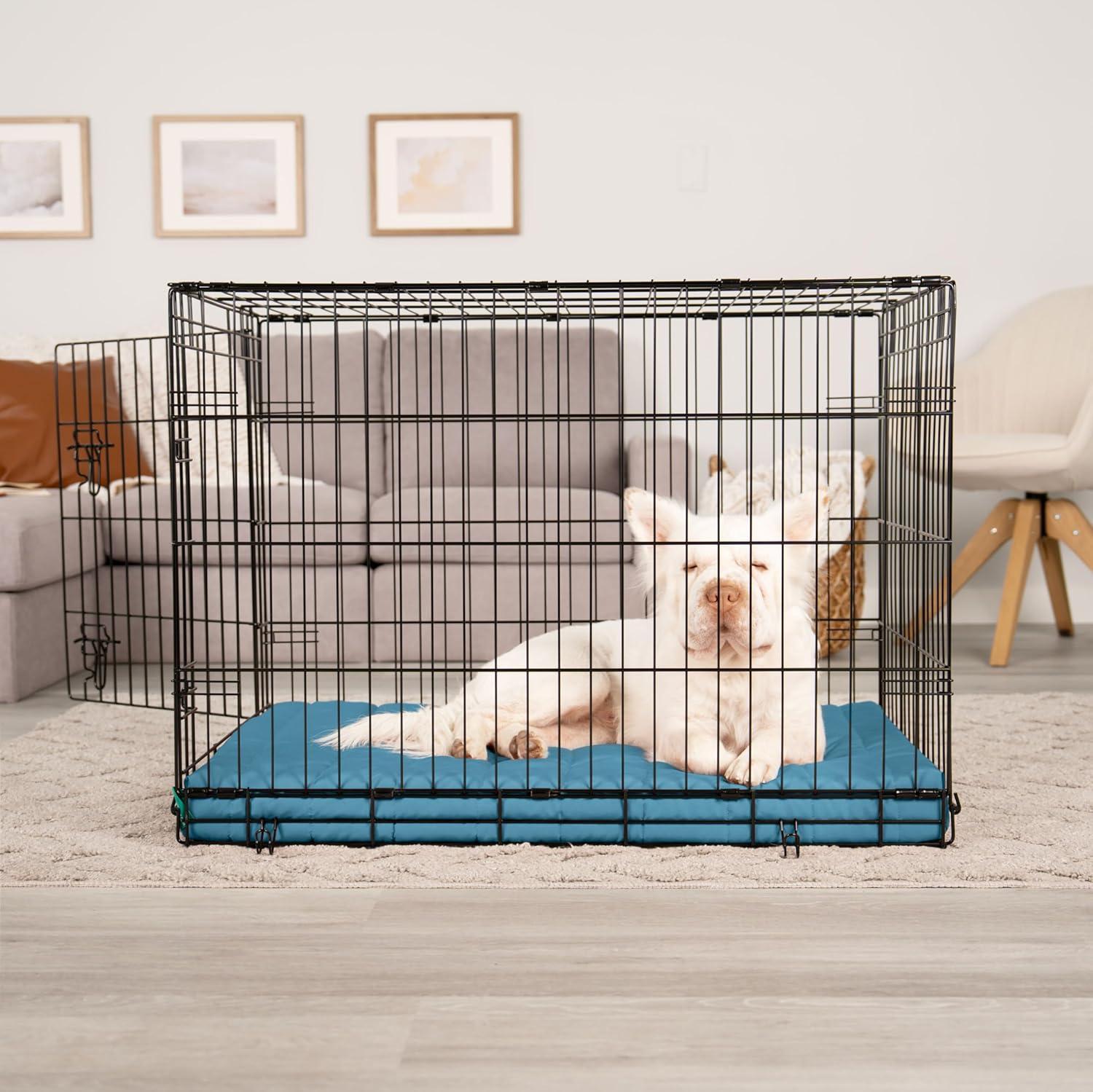 imageFurhaven Orthopedic Dog Bed for Large Dogs w Removable Washable Cover For Dogs Up to 95 lbs Ultra Plush Faux Fur ampamp Suede Mattress Gray JumboXLLagoon