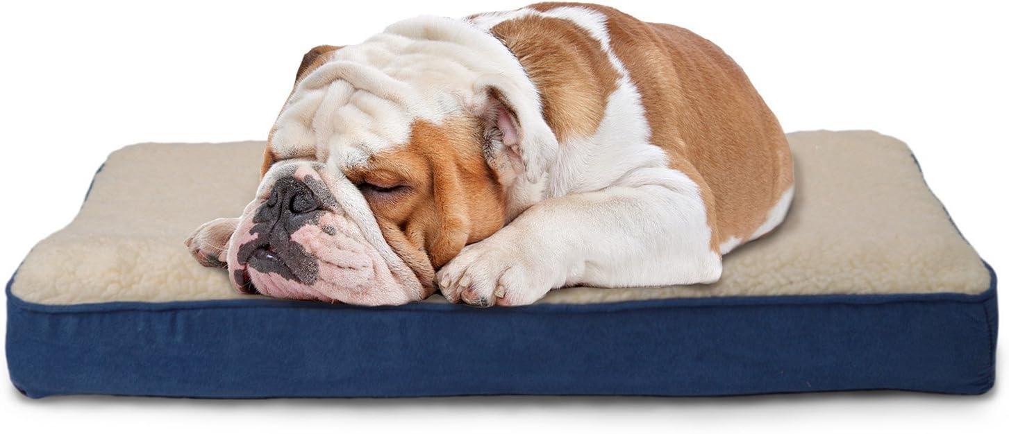 imageFurhaven Orthopedic Dog Bed for Large Dogs w Removable Washable Cover For Dogs Up to 95 lbs Ultra Plush Faux Fur ampamp Suede Mattress Gray JumboXLSherpa Espresso