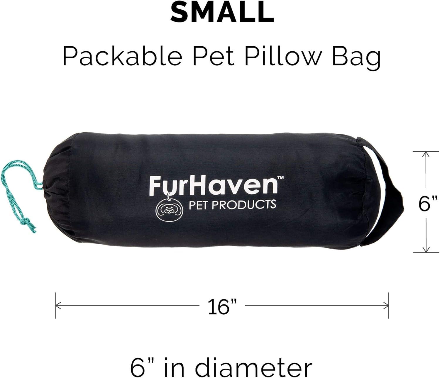 imageFurhaven Outdoor Travel Dog Bed for LargeMedium Dogs w Carry Bag Washable ampamp Foldable Great for Crates ampamp Kennels Trail Pup Travel Pillow Mat w Stuff Sack Bag PaprikaCamoPaw LargeFlame RedTrue Blue