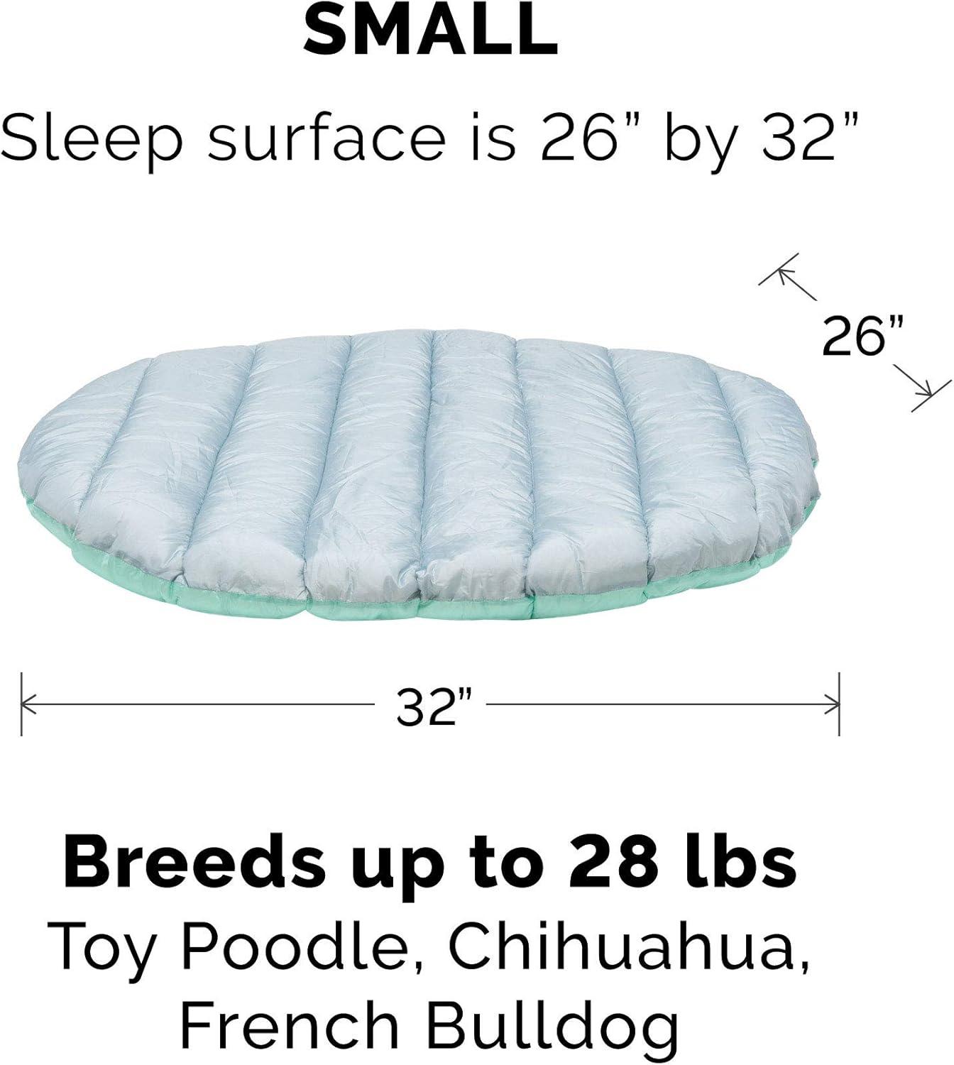 imageFurhaven Outdoor Travel Dog Bed for LargeMedium Dogs w Carry Bag Washable ampamp Foldable Great for Crates ampamp Kennels Trail Pup Travel Pillow Mat w Stuff Sack Bag PaprikaCamoPaw LargeAquaGranite Gray