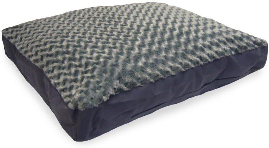 imageFurhaven Pillow Dog Bed for MediumSmall Dogs w Removable Washable Cover Ultra Plush Faux Fur ampamp Suede Mattress Cream MediumPlush Chocolate