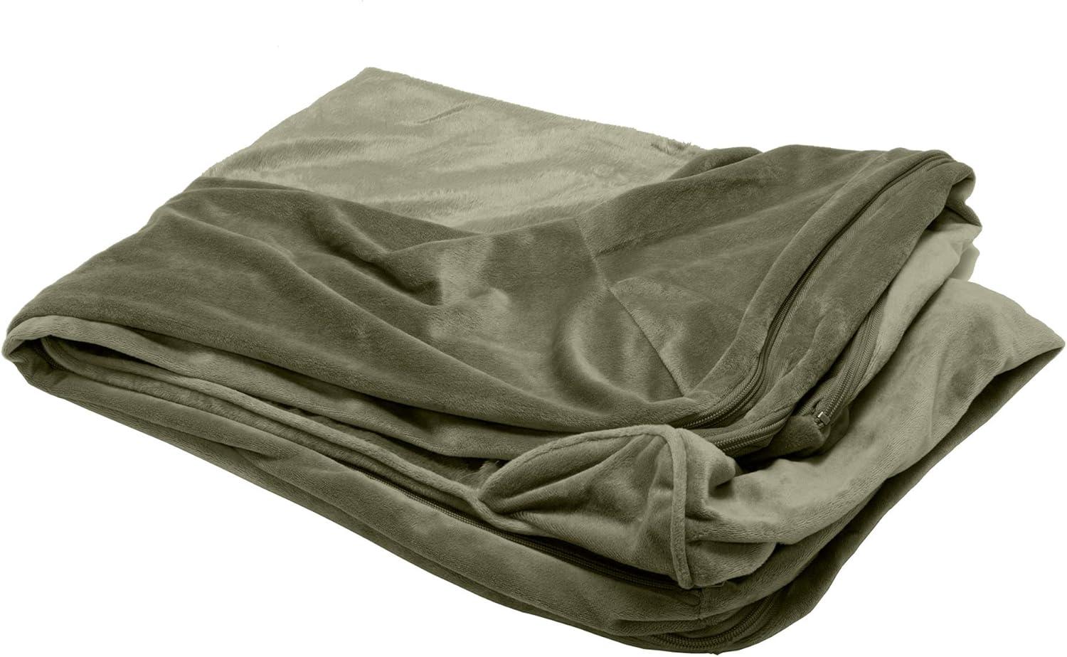 imageFurhaven Replacement Dog Bed Cover Sherpa ampamp Chenille SofaStyle Machine Washable Coffee MediumFaux Fur Velvet Dark Sage