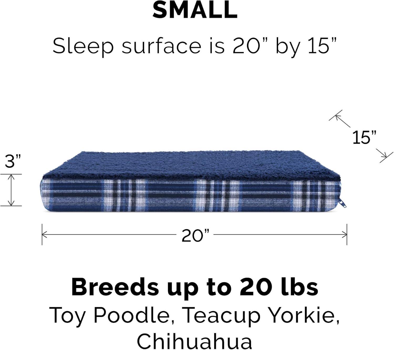 imageFurhaven Replacement Dog Bed Cover WaterResistant IndoorOutdoor Logo Print Oxford Polycanvas Mattress Washable Deep Lagoon Jumbo XLargeSherpa Plaid Flannel Midnight Blue