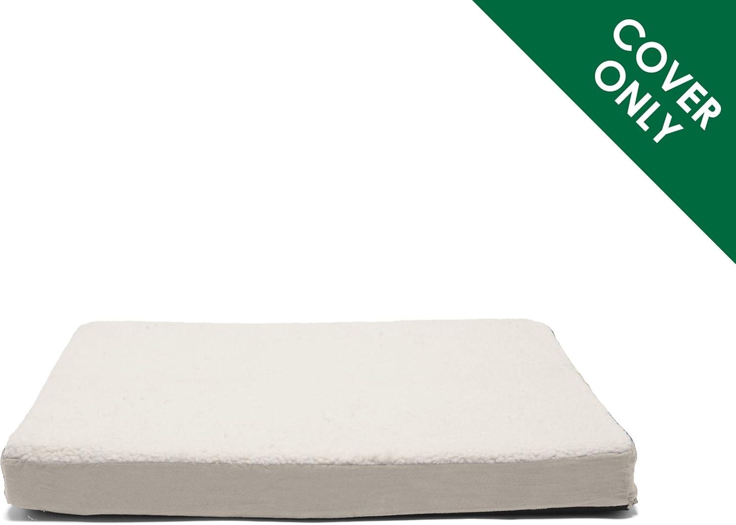 imageFurhaven Replacement Dog Bed Cover WaterResistant IndoorOutdoor Logo Print Oxford Polycanvas Mattress Washable Deep Lagoon Jumbo XLargeSherpa Suede Clay