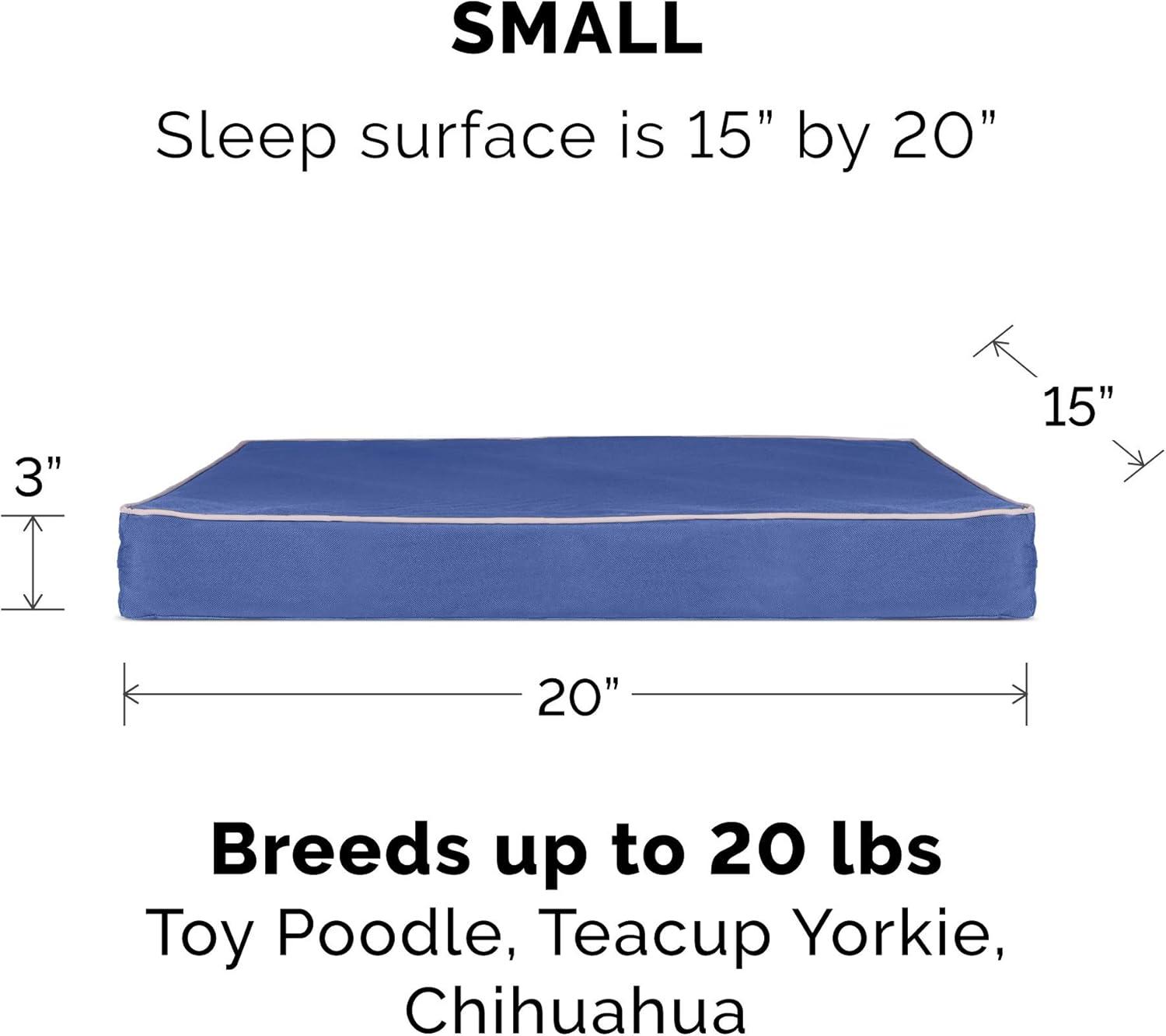 imageFurhaven Replacement Dog Bed Cover WaterResistant IndoorOutdoor Logo Print Oxford Polycanvas Mattress Washable Deep Lagoon Jumbo XLargeWaterResistant Solid Polycanvas Blue