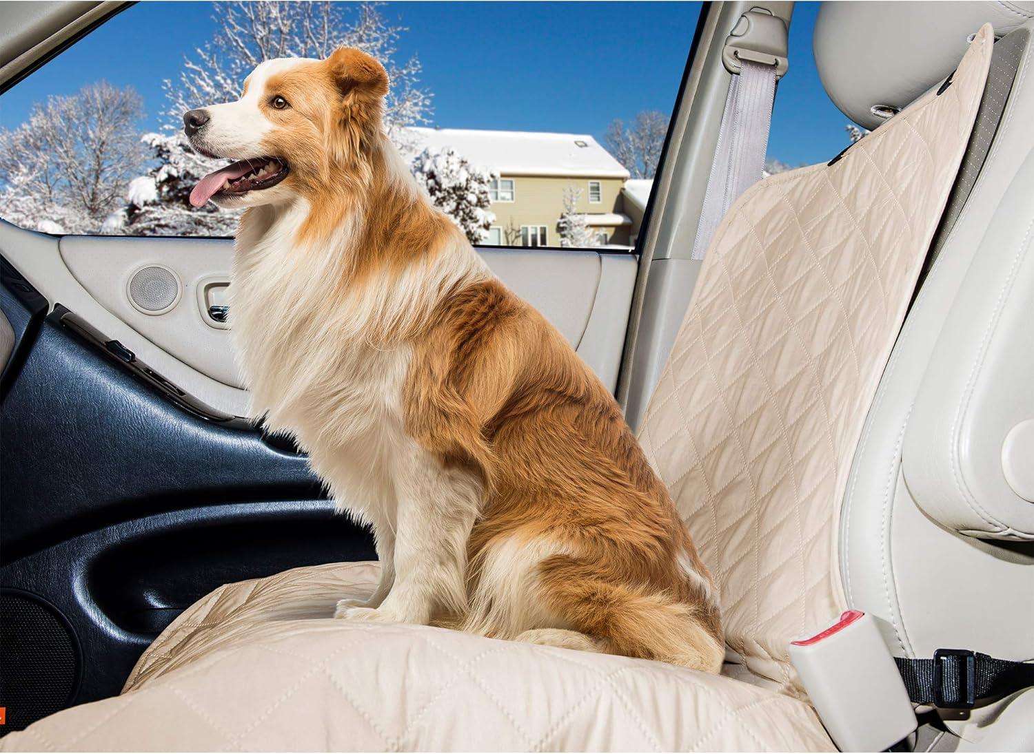 imageFurhaven Universal WaterResistant Quilted Single Car Seat Protector Clay One Size