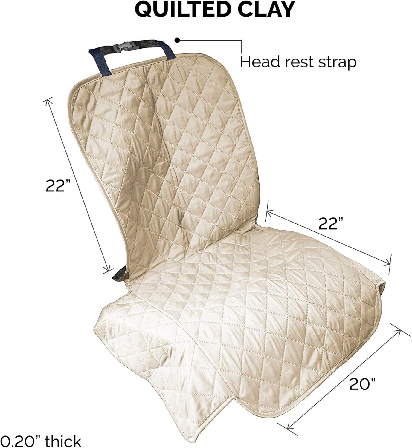 imageFurhaven Universal WaterResistant Quilted Single Car Seat Protector Clay One Size