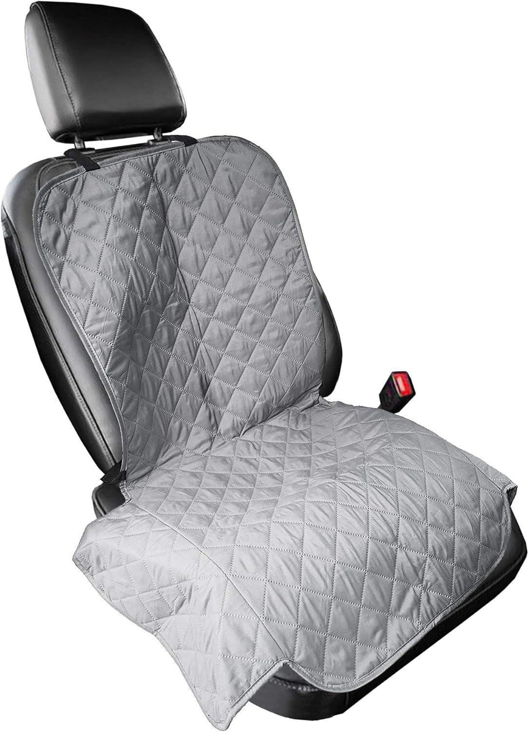 imageFurhaven Universal WaterResistant Quilted Single Car Seat Protector Gray One Size