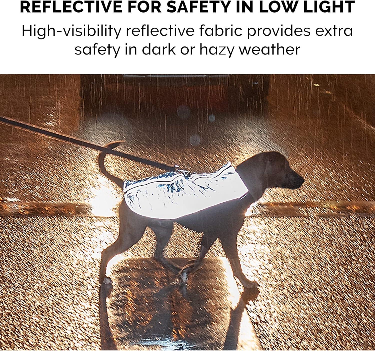 imageFurhaven WaterRepellent Small Dog Coat Washable ampamp Reflective w Leash Access ampamp Stretch Fabric ProFit Active Jacket Chrome SmallProFit Coat Chrome