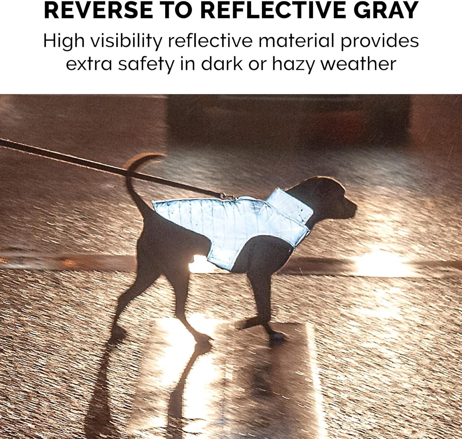 imageFurhaven WaterRepellent ampamp Reversible Medium Dog Coat Washable ampamp Reflective w Leash Access Pocket ampamp CarryOn Purse Puffer Dog Jacket Mint Medium