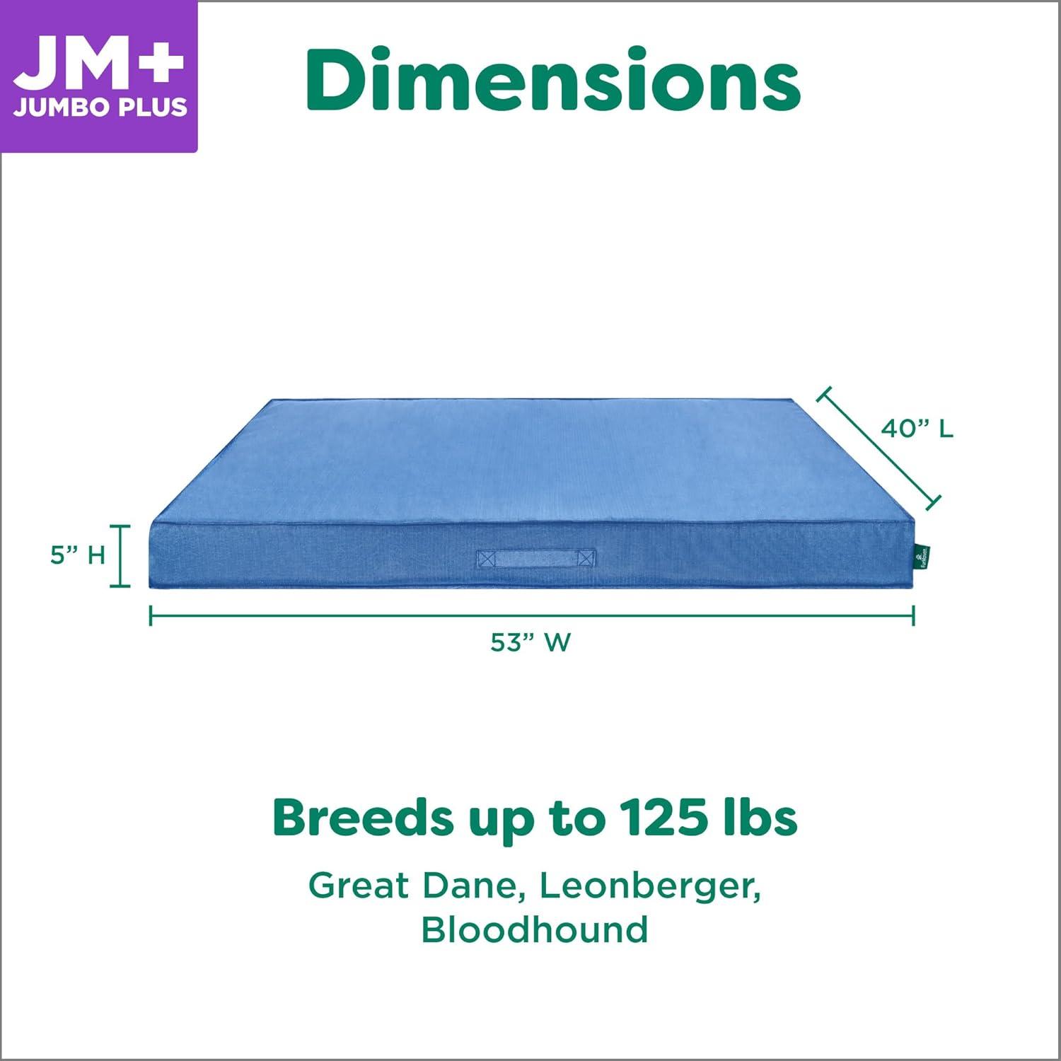 imageFurhaven WaterResistant Cooling Gel Dog Bed for MediumSmall Dogs w Removable Washable Cover For Dogs Up to 35 lbs IndoorOutdoor Logo Print Oxford Polycanvas Mattress Stone Gray MediumBlue