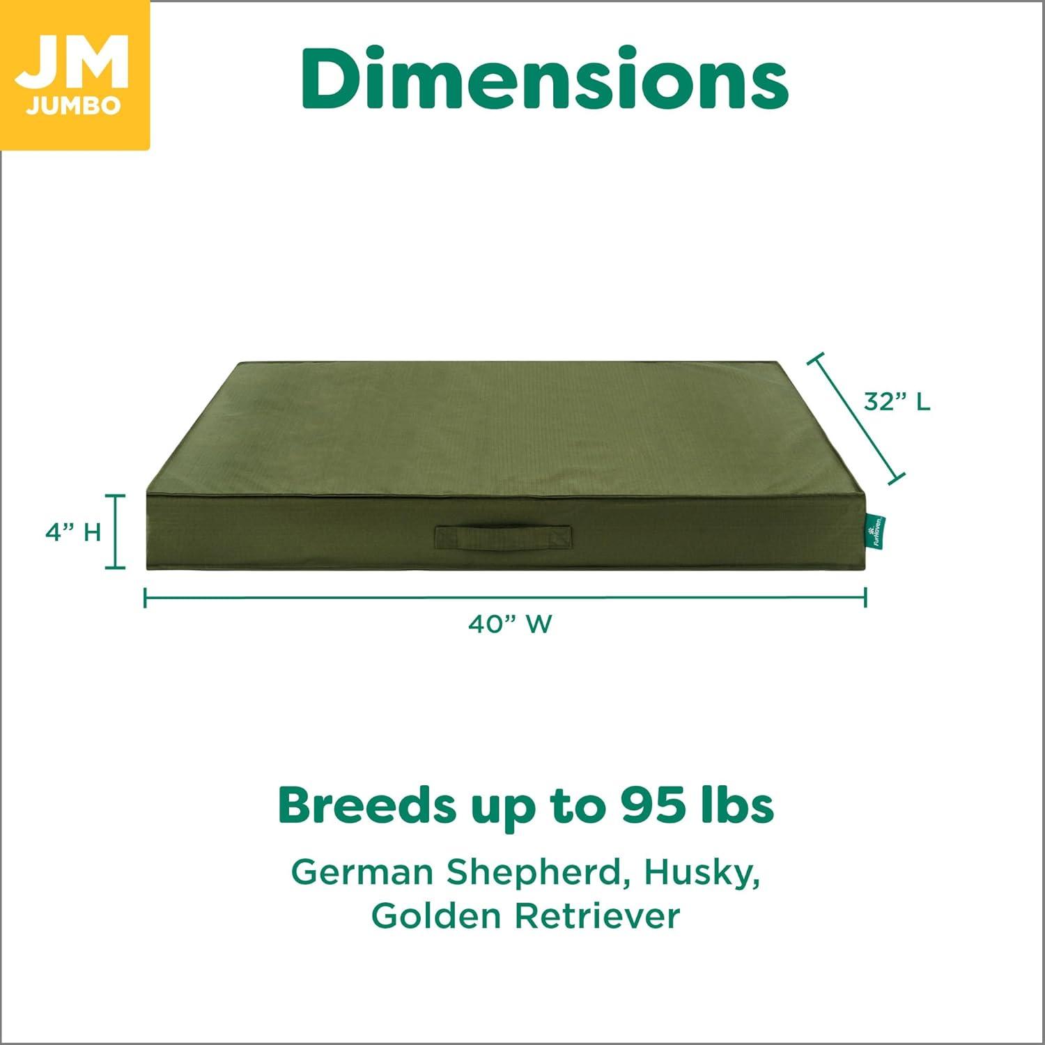 imageFurhaven WaterResistant Cooling Gel Dog Bed for MediumSmall Dogs w Removable Washable Cover For Dogs Up to 35 lbs IndoorOutdoor Logo Print Oxford Polycanvas Mattress Stone Gray MediumGreen