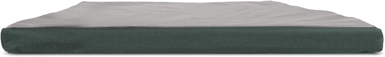 imageFurhaven WaterResistant Dog Bed for Extra Small Dogs w Removable Washable Cover Perfect for Crates ampamp Kennels For Dogs Up to 12 lbs TwoTone Reversible Crate Pad GreenGray Extra SmallGreenGray