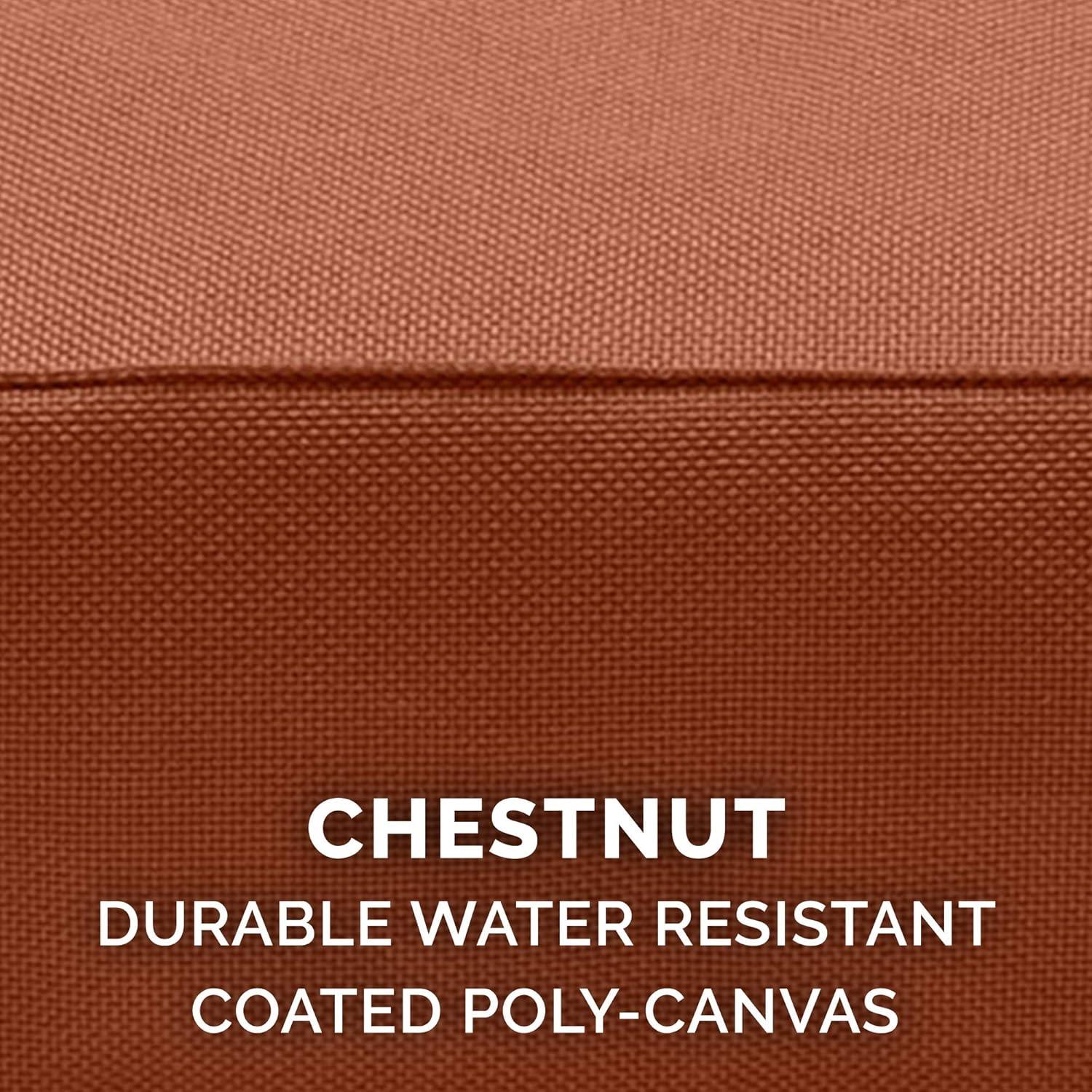 imageFurhaven WaterResistant Orthopedic Dog Bed for MediumSmall Dogs w Removable Washable Cover For Dogs Up to 35 lbs IndoorOutdoor Logo Print Oxford Polycanvas Mattress Stone Gray MediumWaterResistant Logo Print Chestnut