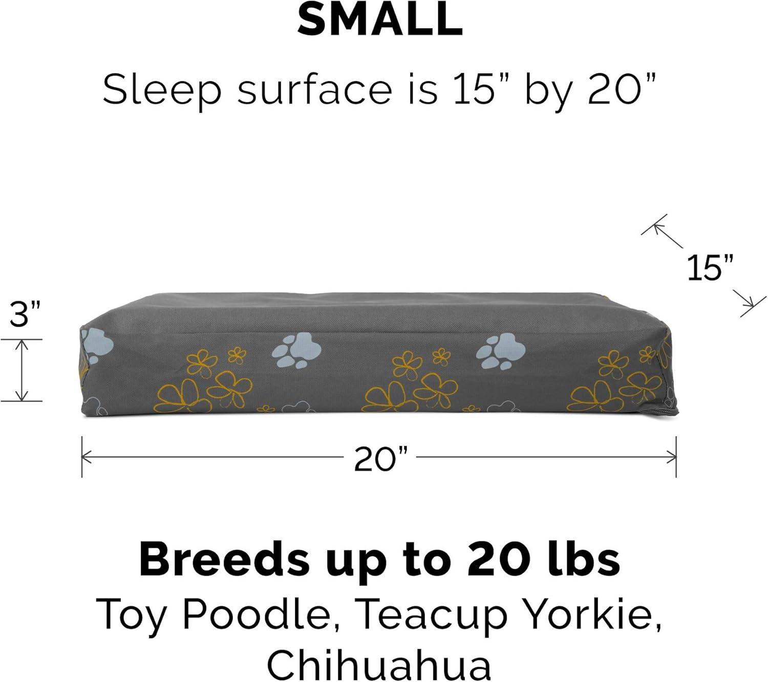 imageFurhaven WaterResistant Orthopedic Dog Bed for MediumSmall Dogs w Removable Washable Cover For Dogs Up to 35 lbs IndoorOutdoor Logo Print Oxford Polycanvas Mattress Stone Gray MediumDlx Mat Garden Print Iron Gate