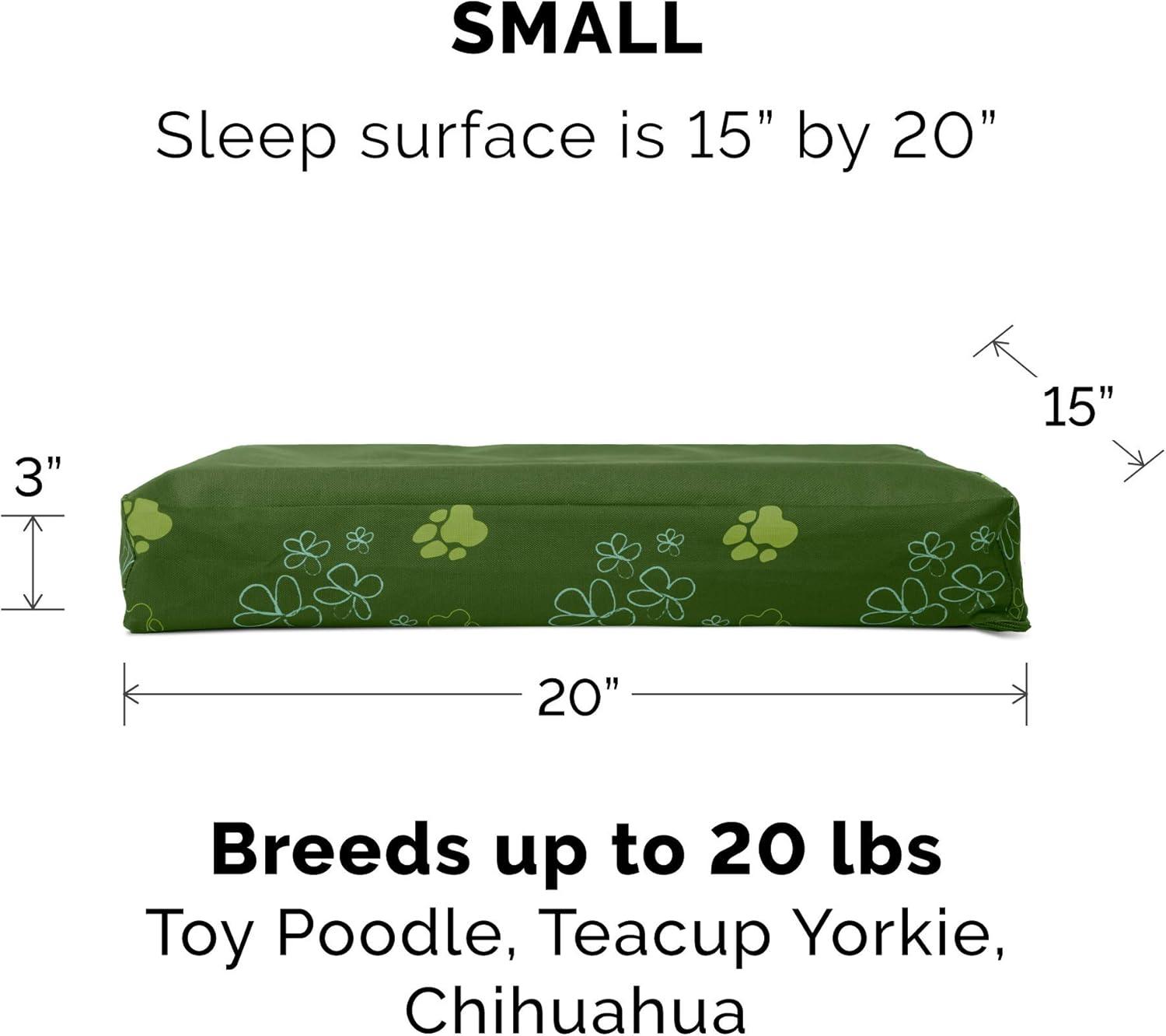 imageFurhaven WaterResistant Orthopedic Dog Bed for MediumSmall Dogs w Removable Washable Cover For Dogs Up to 35 lbs IndoorOutdoor Logo Print Oxford Polycanvas Mattress Stone Gray MediumWaterResistant Garden Print Jungle Green