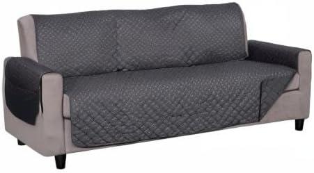 imageFurhaven WaterResistant ampamp Reversible SofaCouch Cover Protector for Dogs Cats ampamp Children Quilted Polka Paw Living Room Furniture Cover Gray Brown Sofa