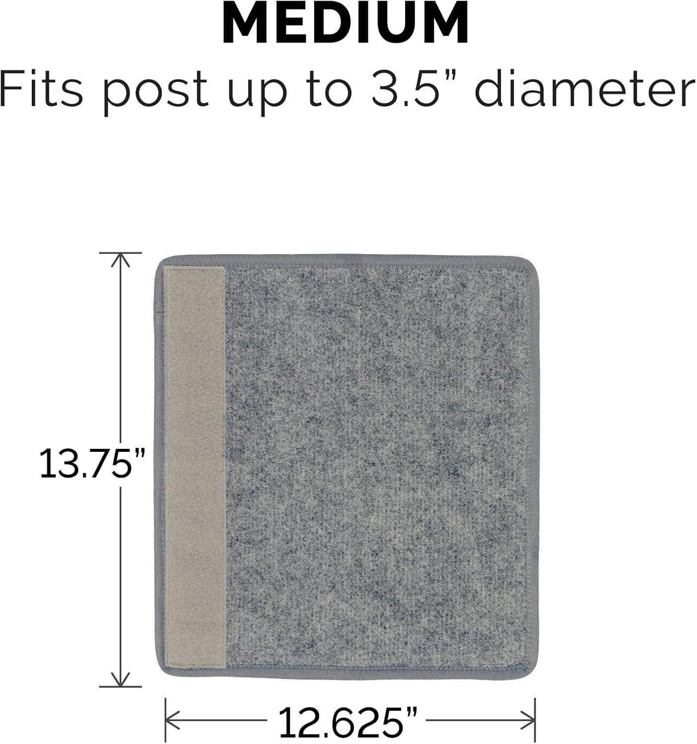 imageFurhaven Wrap Around Scratching Post Cover for Indoor Cats Fits Posts Up to 35quot Diameter Durable ampamp Less Mess Tiger Tough Carpet Scratch Mat Cream Extra LargeXLScratch Post Cover Gray