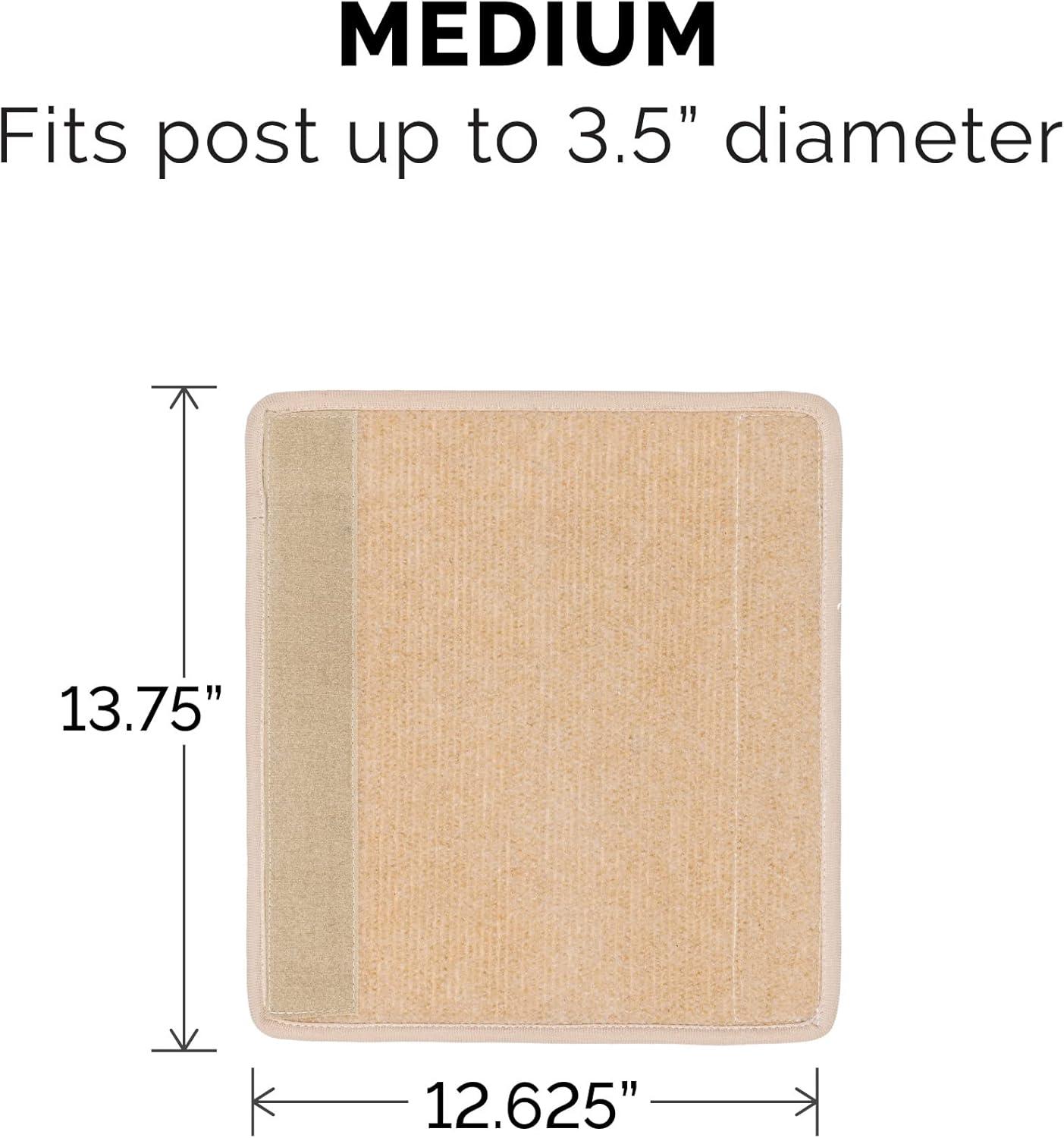 imageFurhaven Wrap Around Scratching Post Cover for Indoor Cats Fits Posts Up to 35quot Diameter Durable ampamp Less Mess Tiger Tough Carpet Scratch Mat Cream Extra LargeXLScratch Post Cover Cream
