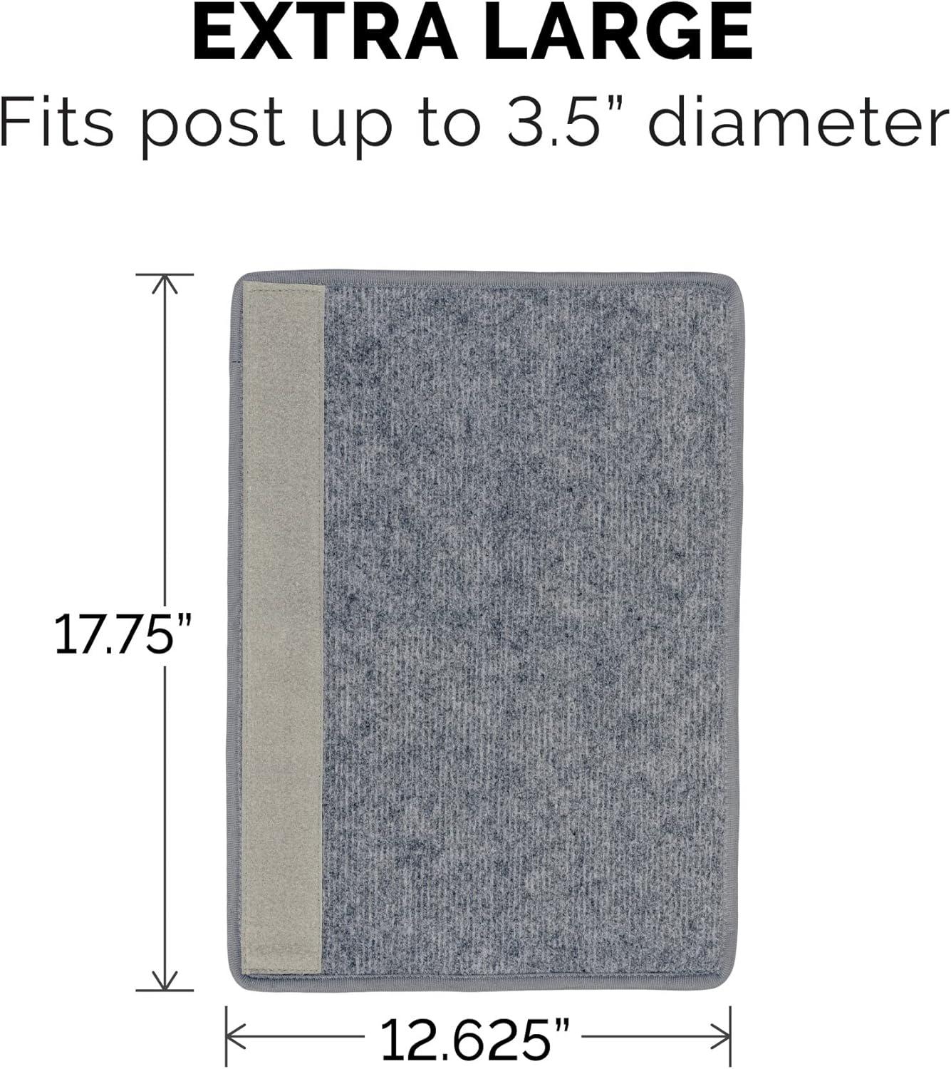 imageFurhaven Wrap Around Scratching Post Cover for Indoor Cats Fits Posts Up to 35quot Diameter Durable ampamp Less Mess Tiger Tough Carpet Scratch Mat Cream Extra LargeXLScratch Post Cover Gray