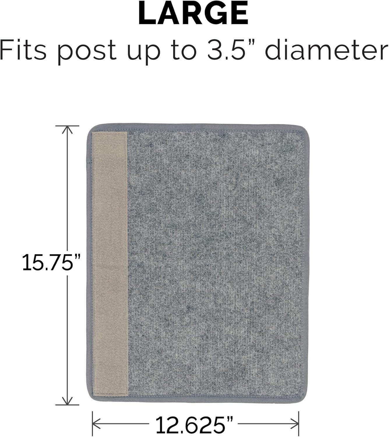 imageFurhaven Wrap Around Scratching Post Cover for Indoor Cats Fits Posts Up to 35quot Diameter Durable ampamp Less Mess Tiger Tough Carpet Scratch Mat Cream Extra LargeXLScratch Post Cover Gray