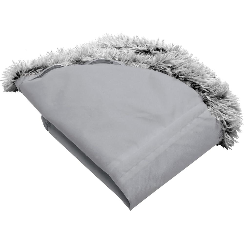 imageFurHaven Replacement Dog Bed Cover Long Faux Fur for Calming Cuddlers Machine Washable Customizable Filling Jumbo XL GrayLong Faux Fur Mist Gray