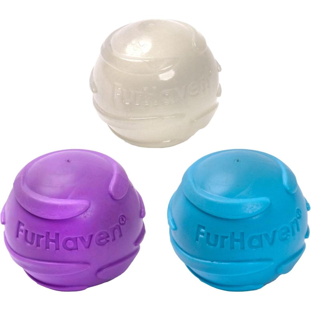 imageFurhaven 3Pack 25quot Squeaky Ball Dog Toys for SmallMedium Dogs Fits Most Standard Launchers  Fetch N Fun TPR Squeaky Ball Toy Set  Space Pack Set of 3Space Pack