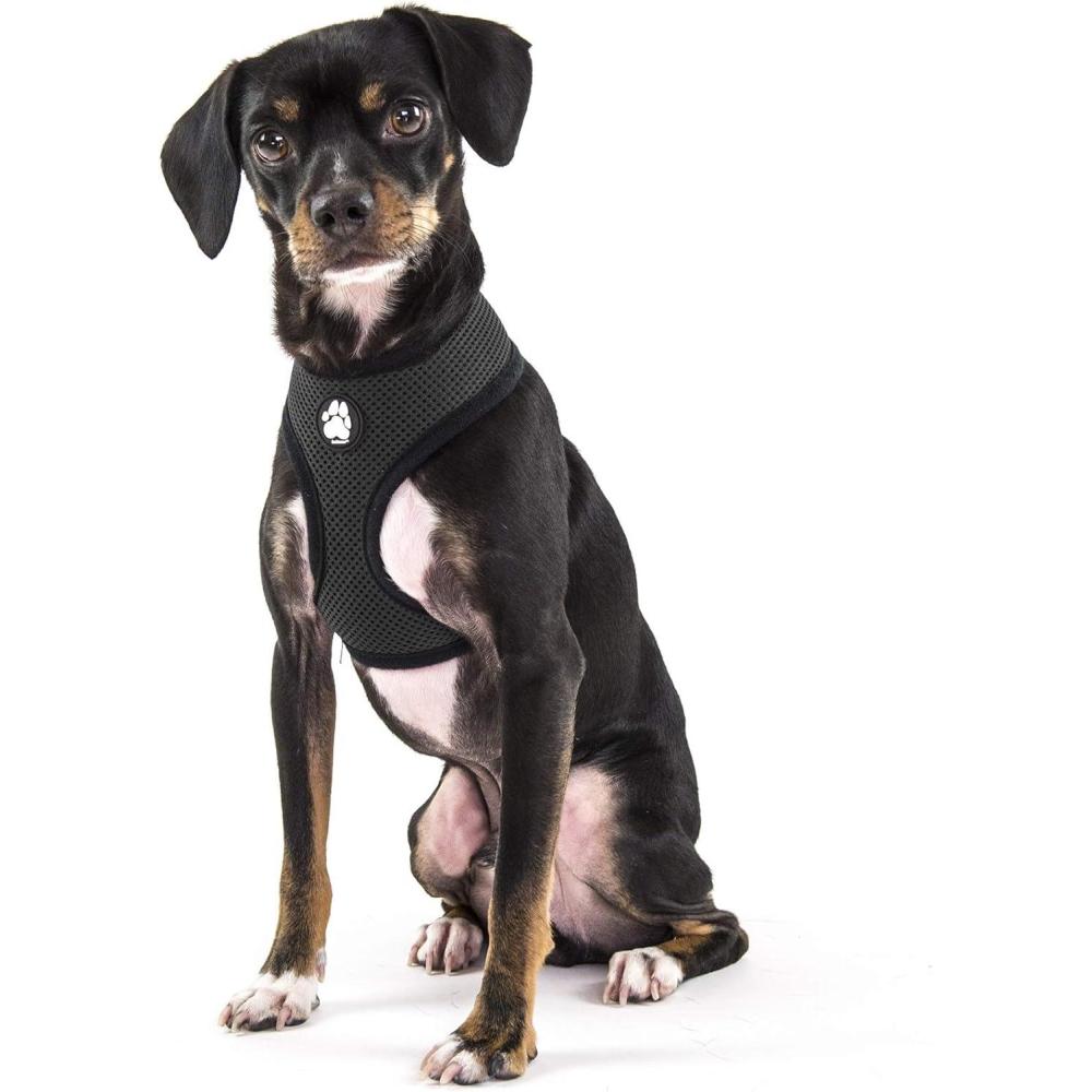 imageFurhaven Adjustable Padded Mesh Dog Harness  Black Small