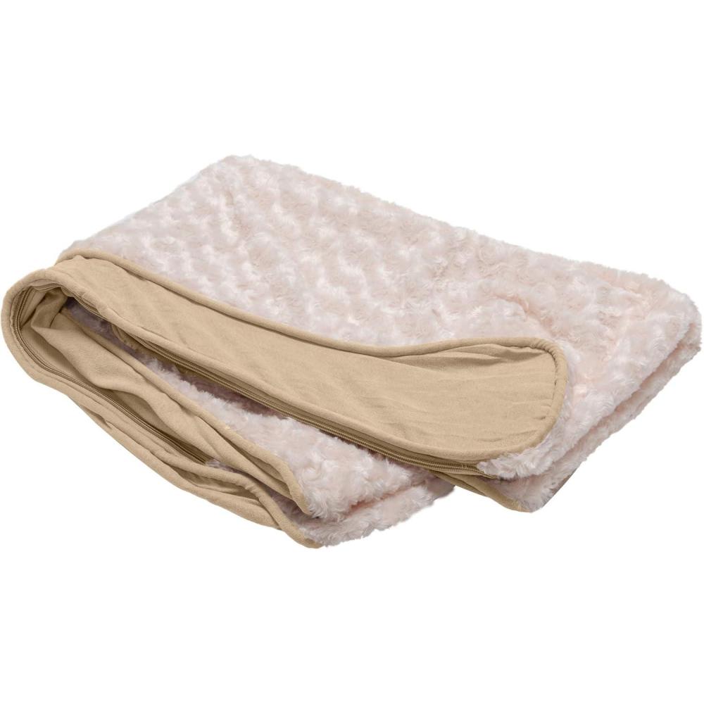 imageFurhaven Dog Bed Liner WaterResistant Contour Luxe Lounger Foam Mattress Protector Cover  White Jumbo XLargeUltra Plush Cream