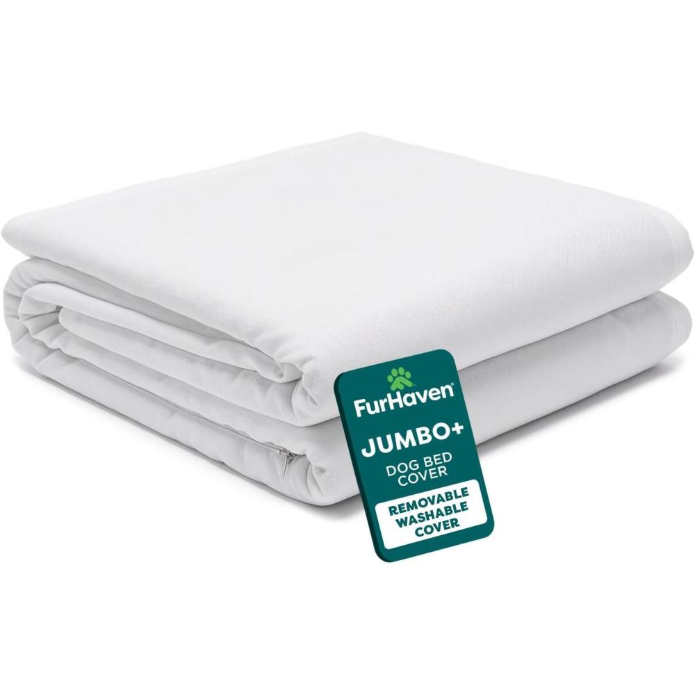 imageFurhaven Dog Bed Liner WaterResistant Foam Mattress Protector Cover White LargeWhite