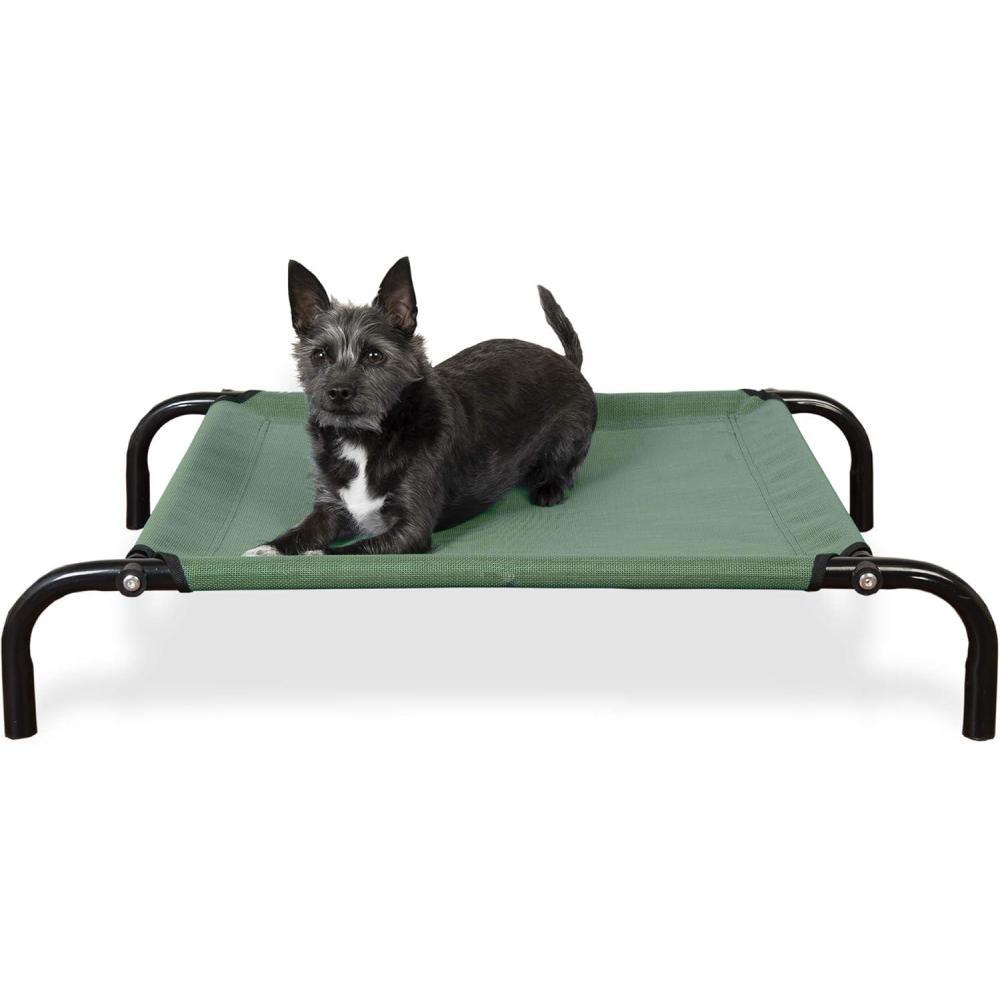 imageFurhaven Elevated Dog Bed for MediumSmall Dogs Perfect for Indoor ampamp Outdoor Use w High Airflow Cooling  Reinforced Cot Bed  Espresso MediumCot Bed Forest