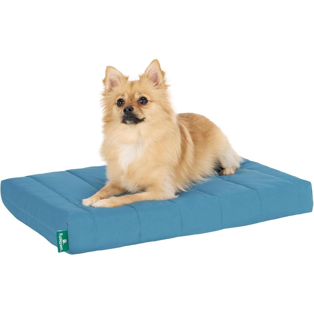 imageFurhaven Orthopedic Dog Bed for Large Dogs w Removable Washable Cover For Dogs Up to 95 lbs Ultra Plush Faux Fur ampamp Suede Mattress Gray JumboXLLagoon