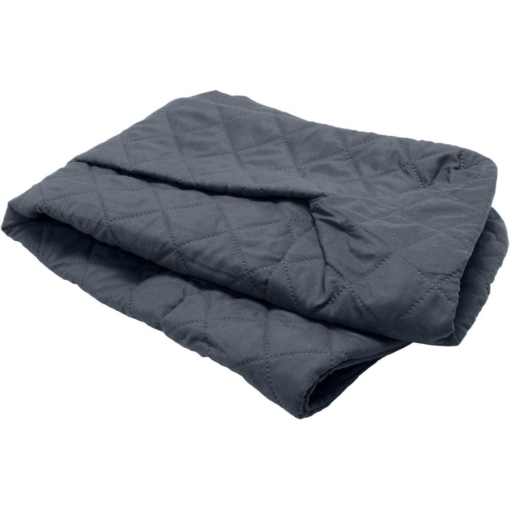 imageFurhaven Replacement Dog Bed Cover Quilted SofaStyle COVER ONLY Machine Washable  Silver Gray Jumbo Plus XXLarge 53quot x 40quotIron Gray